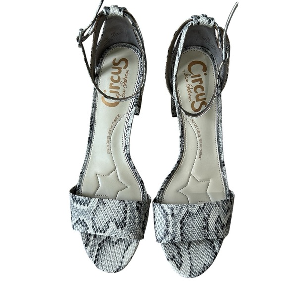 Circus by Sam Edelman Vegan Leather Snakeskin Chunky Heels size 11/EU 41 - Picture 4 of 9